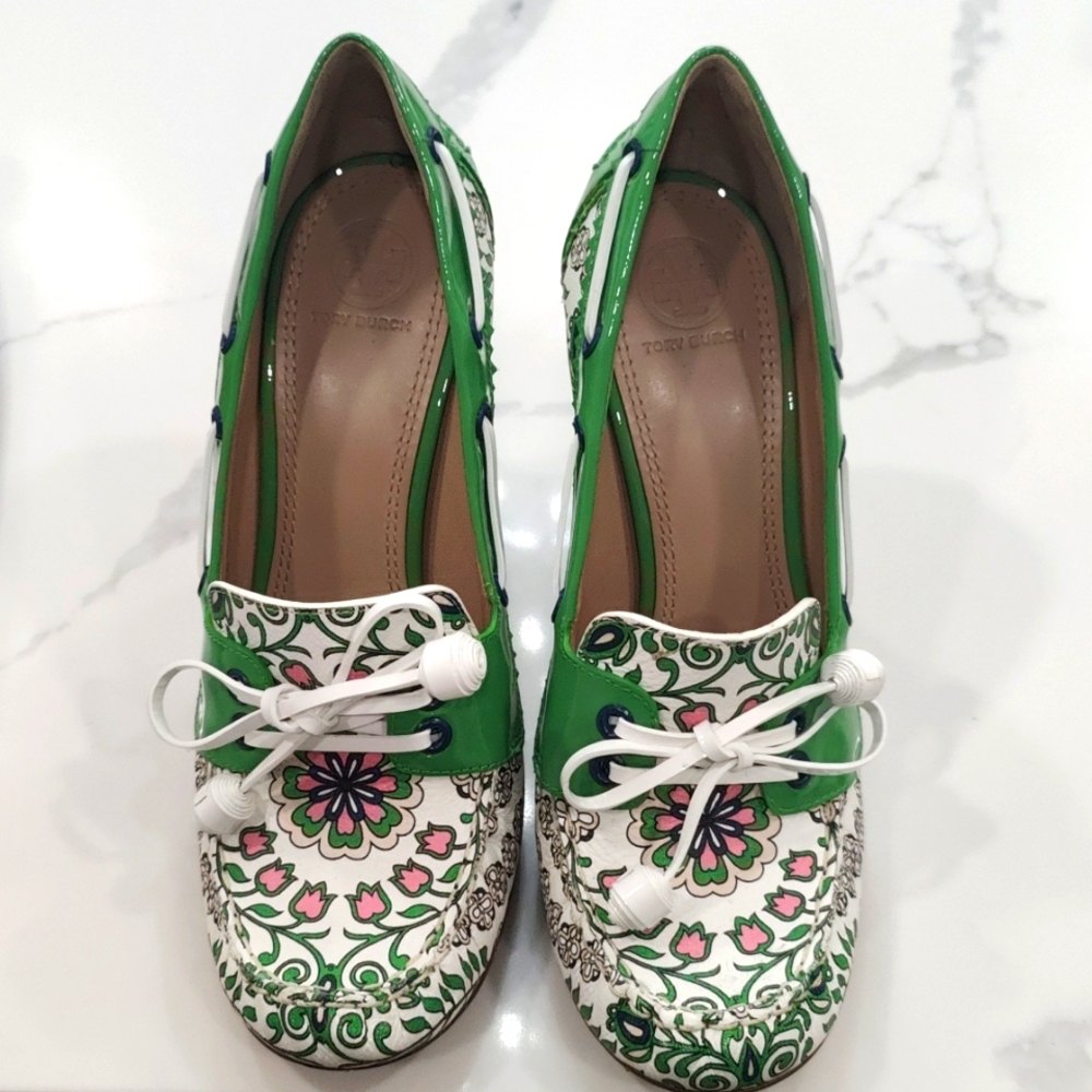 Tory Burch, 9.5 Green Heel
